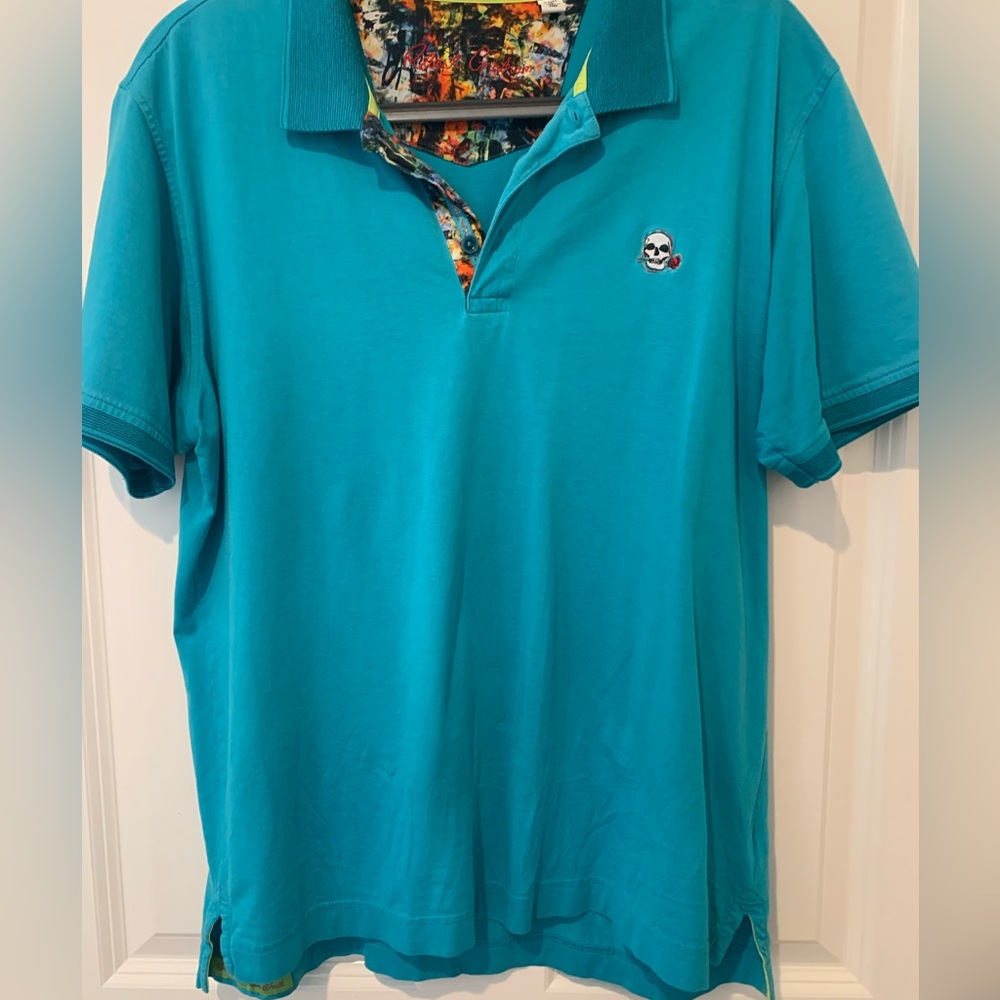 Robert Graham large teal polo